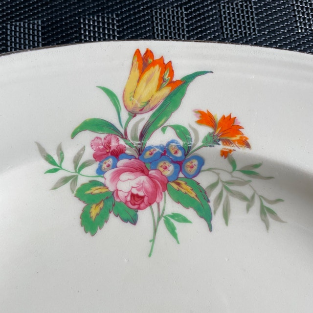 Vintage 50s Alfred Meakin small oval serving platter-England - photo 2