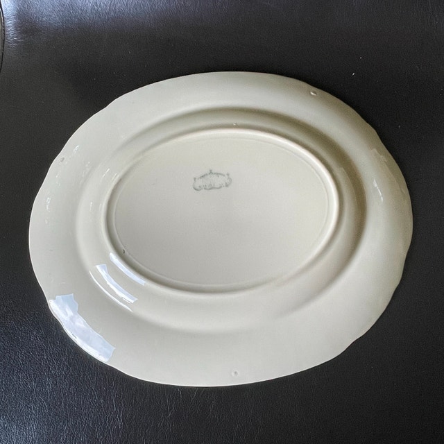 Vintage 50s Alfred Meakin small oval serving platter-England - photo 3