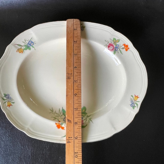 Vintage 50s Alfred Meakin small oval serving platter-England - photo 5