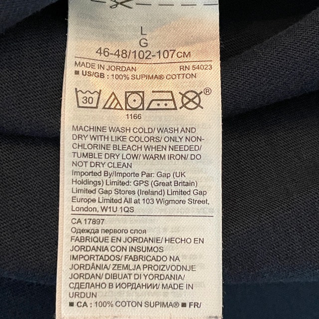 Banana Republic Navy Blue Men's 100% Supima Cotton T-shirt - photo 4