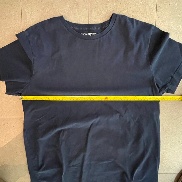 Banana Republic Navy Blue Men's 100% Supima Cotton T-shirt - photo 5