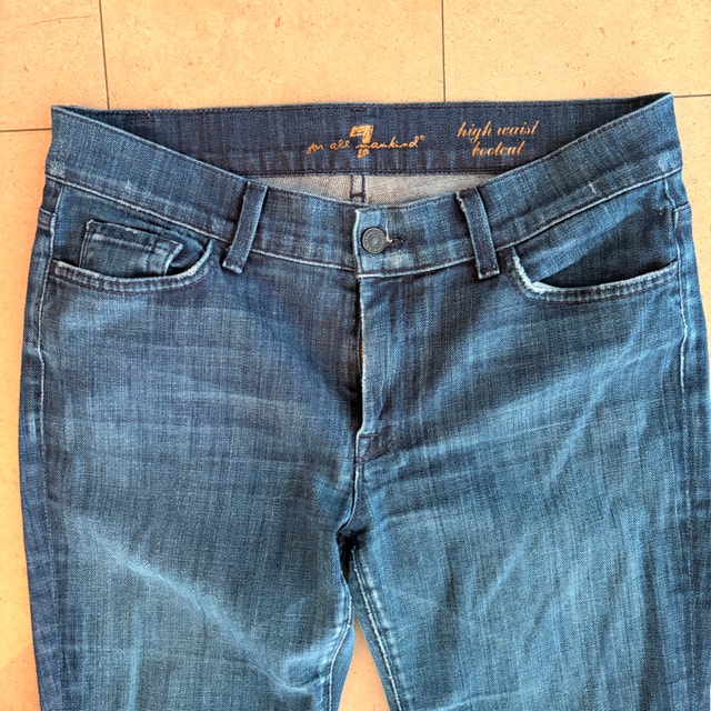 7 For All Mankind High Waist Bootcut Jeans-Size 31 - photo 2