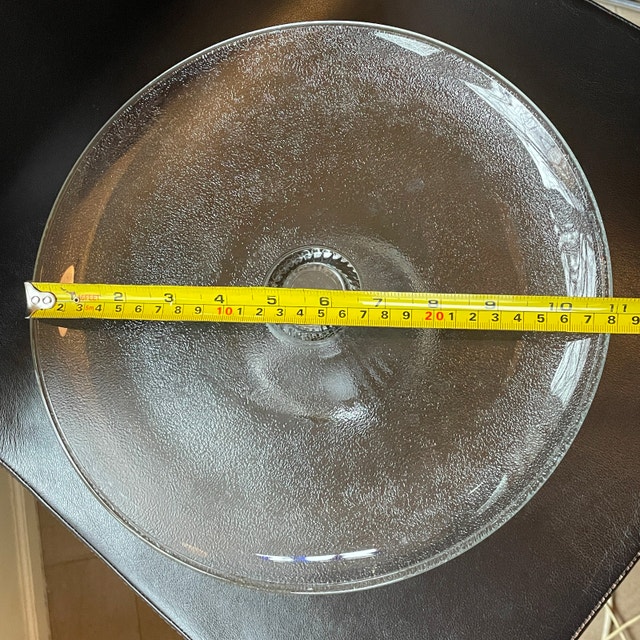 Anchor Hocking Monaco Ribbed Glass Cake Pedestal Stand with Dome - photo 5