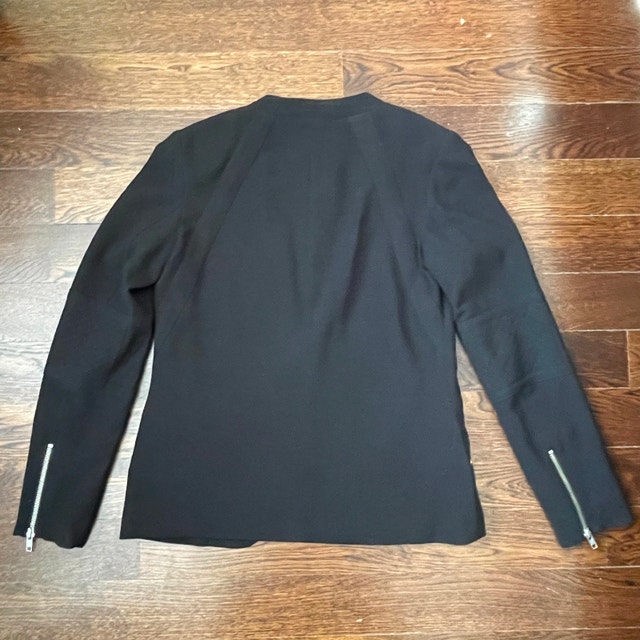 Maison Scotch Punk Radar Black Blazer Open Moto Jacket-Small - photo 4