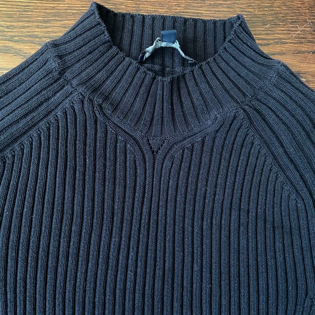 Aquascutum Black Knit short sleeve jersey cotton top-Med/Large - photo 2