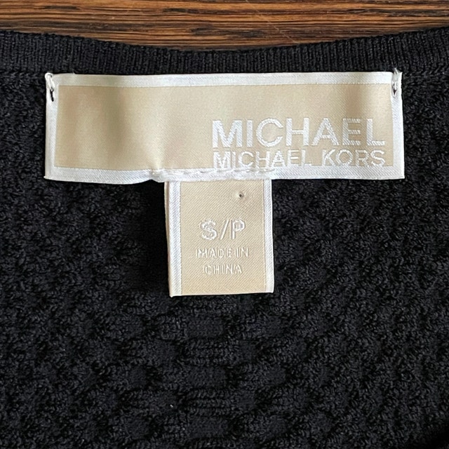 Stunning Michael Kors Black Textured Fabric Bodycon Dress-Small - photo 4