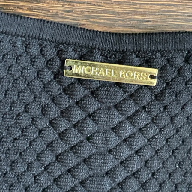 Stunning Michael Kors Black Textured Fabric Bodycon Dress-Small - photo 5