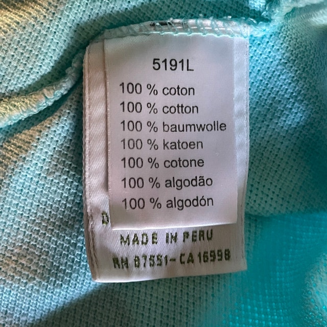 Lacoste Mens Light Aqua Cotton Piqué Polo Golf Shirt-Sz. 6-Large - photo 5