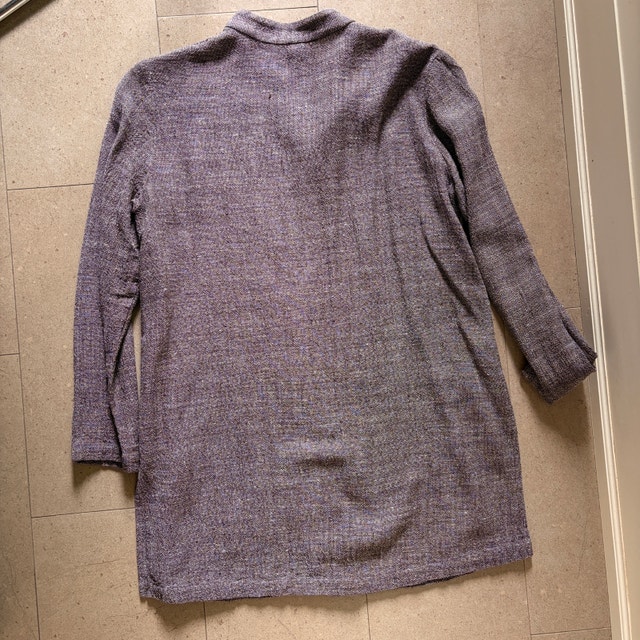 Eileen Fisher Brown Mandarin Collar Womens Tunic Top Shirt-Med - photo 5
