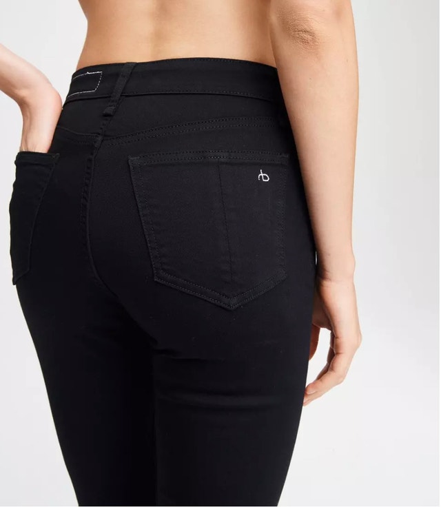 Rag & Bone Woman's Black High Rise Skinny Jeans - Size 28 - photo 3