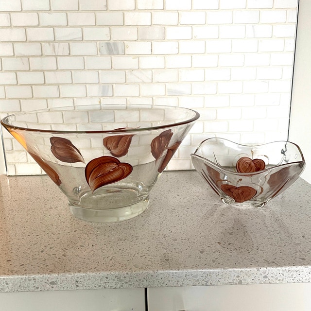 Vintage Anchor Hocking Enchantware Chip & Dip Bowls