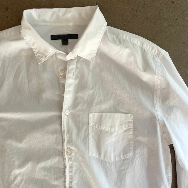 John Varvatos Slim White 100% Cotton Men's Shirt-Medium - photo 2