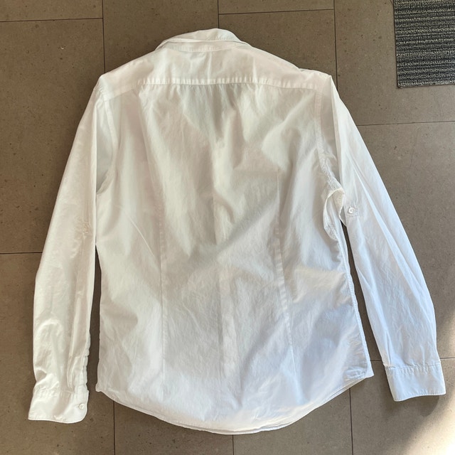 John Varvatos Slim White 100% Cotton Men's Shirt-Medium - photo 4