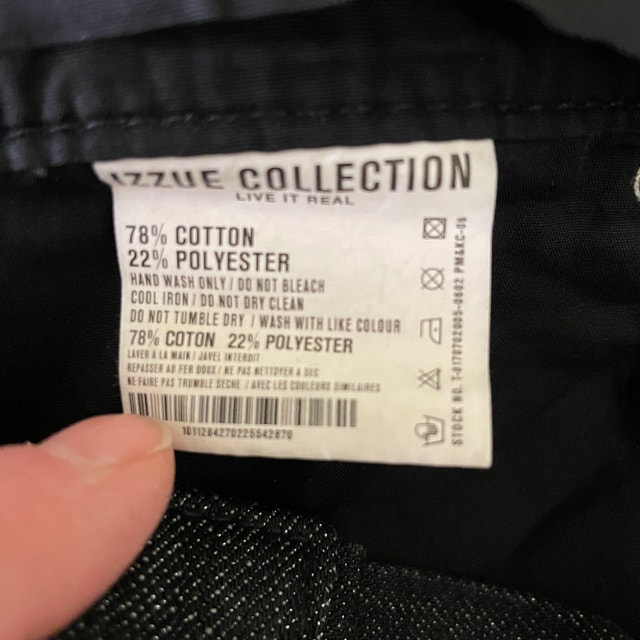 NEW Izzue Black Button Fly Jeans-Silver thread-Sz.44 (12) - photo 4