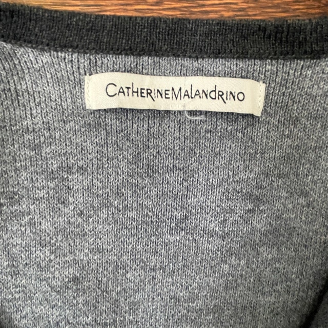 Catherine Malandrino Long Gray Duster Cardigan Sweater-Large - photo 2