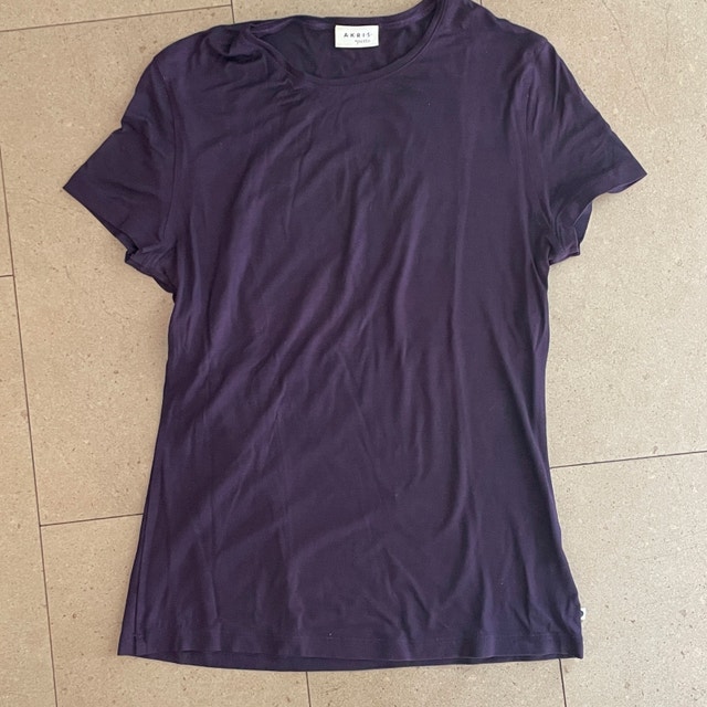 Akris Punto Plum Purple Cap sleeve T-shirt-Size 8