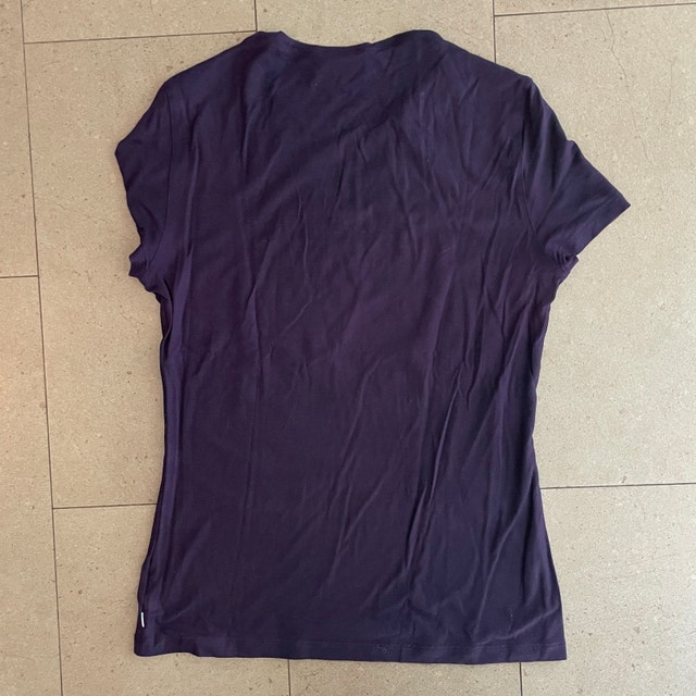 Akris Punto Plum Purple Cap sleeve T-shirt-Size 8 - photo 3