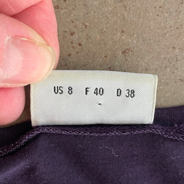 Akris Punto Plum Purple Cap sleeve T-shirt-Size 8 - photo 4