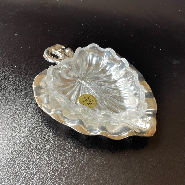NEW Vintage Heart Trinket Bowl Italian Royal Crystal Rock (RCR) - photo 2