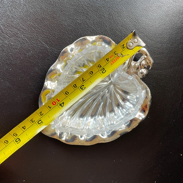 NEW Vintage Heart Trinket Bowl Italian Royal Crystal Rock (RCR) - photo 4