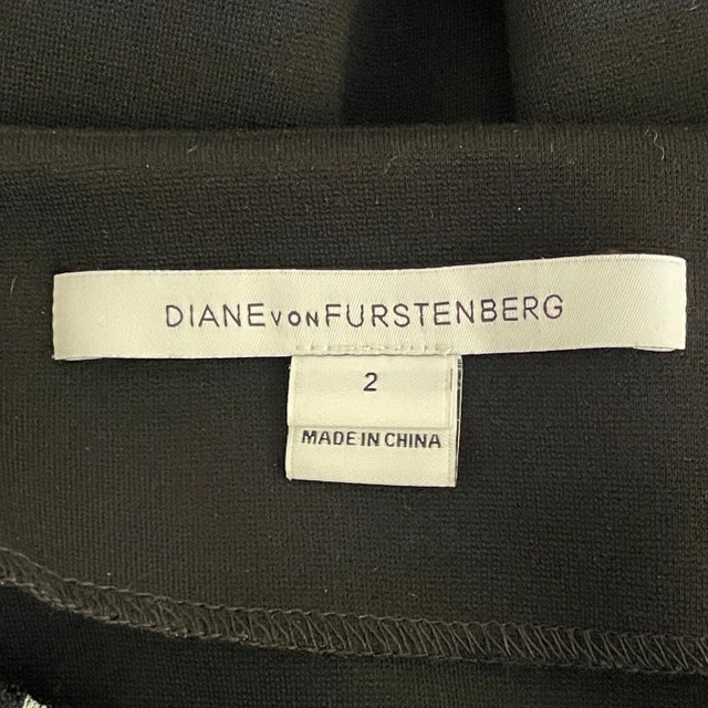 Diane Von Furstenberg Panel Marta Black/White Skirt - Sz 2 - photo 4