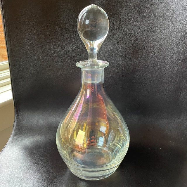 Crystal Glass Decanter with Glass Stopper