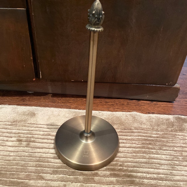 NEW Vintage Umbra Greco Antique Brass look paper towel holder - photo 4