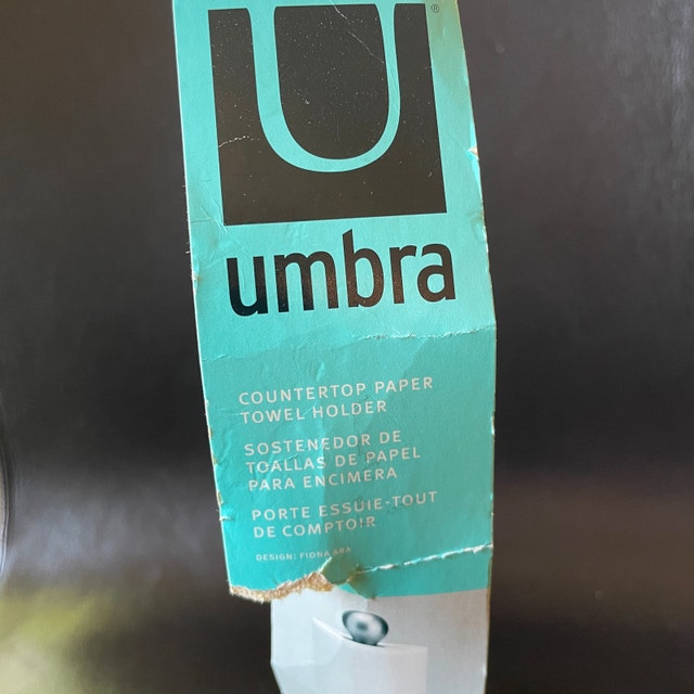 NEW Vintage Umbra Greco Antique Brass look paper towel holder - photo 5
