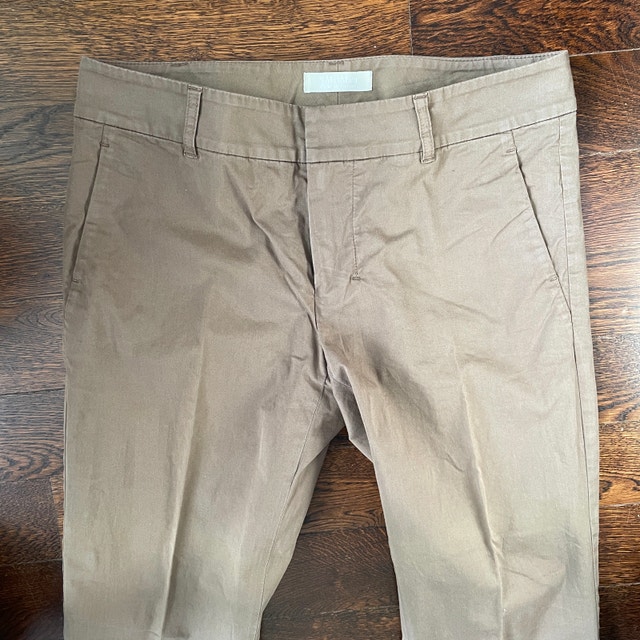 Like New S Max Mara Chino Mocha Cotton Blend Pants - Size 12 - photo 2