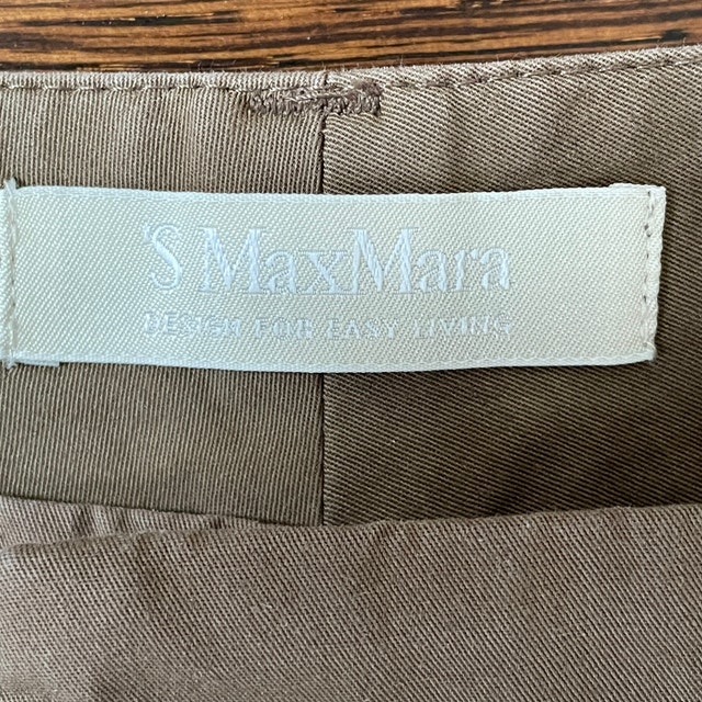 Like New S Max Mara Chino Mocha Cotton Blend Pants - Size 12 - photo 3