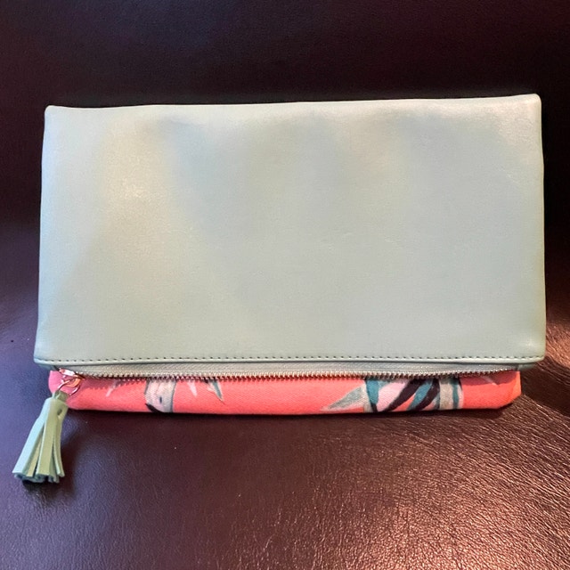 NWOT Rachel Pally LIMITED EDITION reversible leather clutch - photo 2