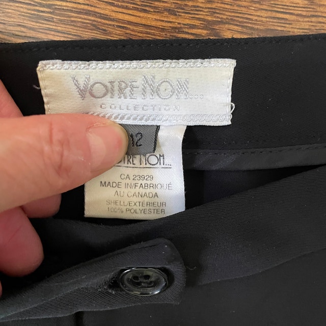 Votre Nom Super Wide Leg High Rise Black Dress Pants - Size 12 - photo 2