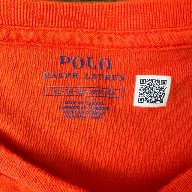 Polo Ralph Lauren Orange Long Sleeve Crew Neck Jersey Top-XL - photo 2