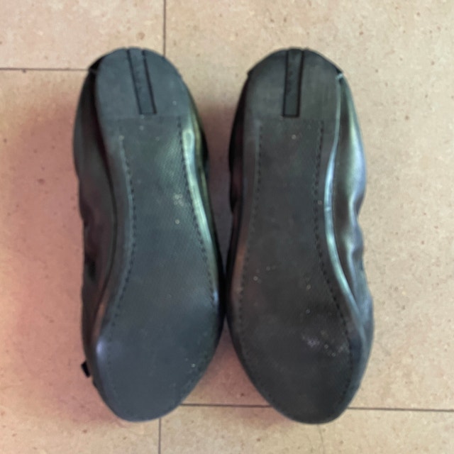 Prada Black Patent Leather Scrunch Ballet Flats Size 36 - photo 4