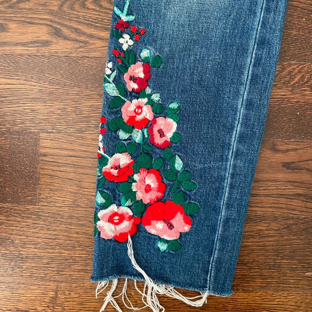 Madewell High-Rise Slim Boyjean - Embroidered Edition-Sz. 26 - photo 3