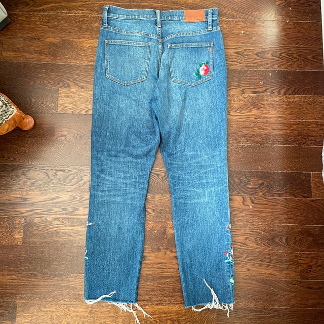 Madewell High-Rise Slim Boyjean - Embroidered Edition-Sz. 26 - photo 4