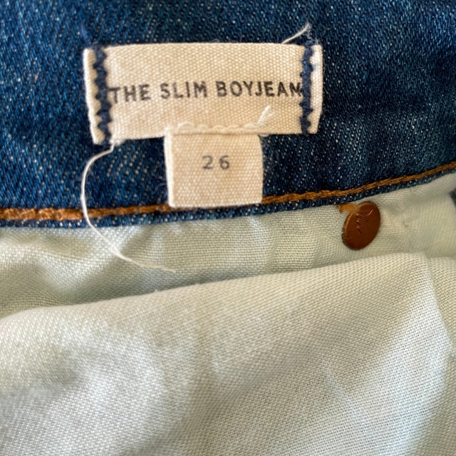 Madewell High-Rise Slim Boyjean - Embroidered Edition-Sz. 26 - photo 5