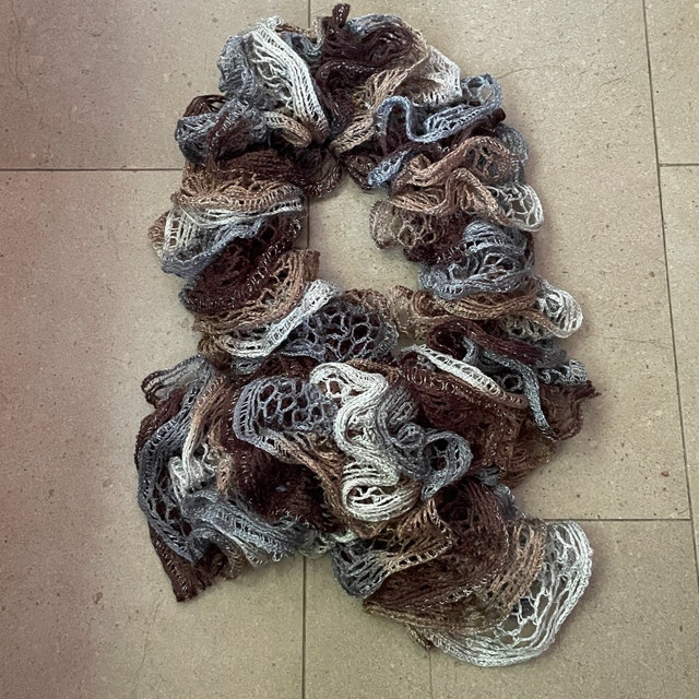 Curly spiral Lace Lightweight Boa Scarf