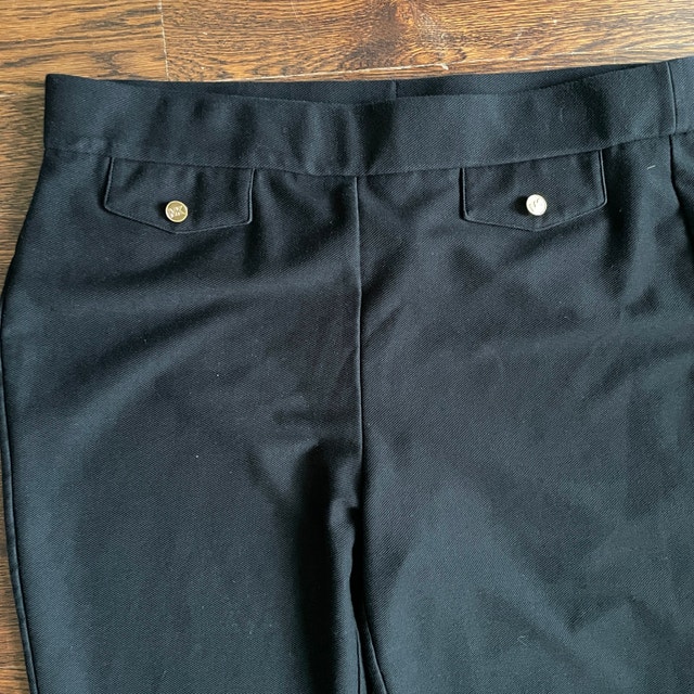 Michael Kors Black Womans Dress Pants with Gold buttons-Size XL - photo 3