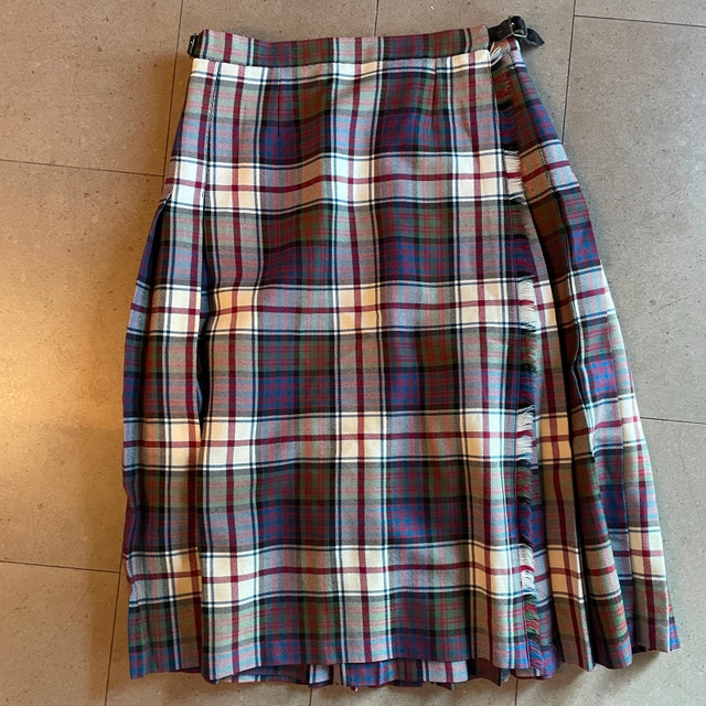 Vintage wool Highland Kilts Plaid kilt/skirt Made in Scotland-8