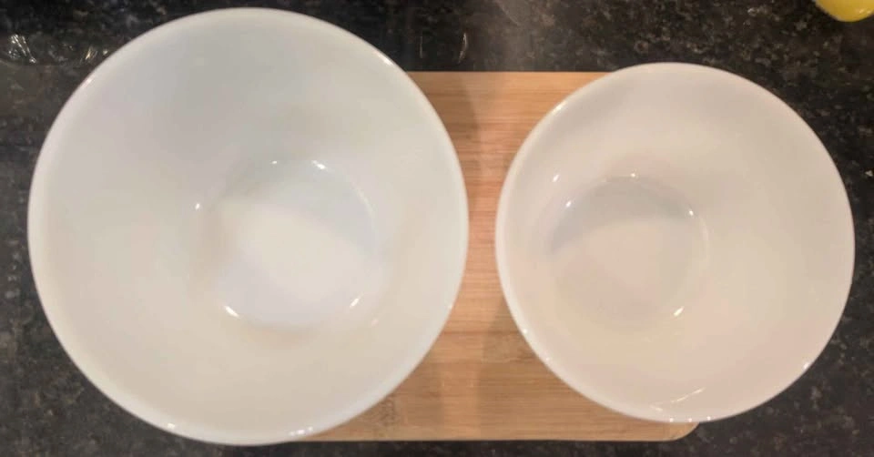 Milk Glass Mixing Bowl Set of 2 - Federal Glass - photo 2