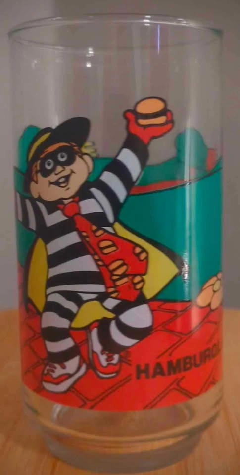 Vintage McDonald's Hamburglar glass