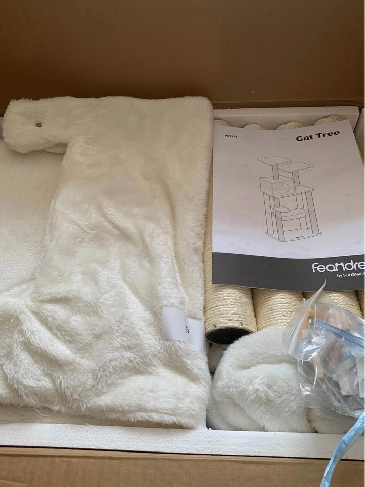🌳🐱 NEW FEANDREA 54.3” Modern Cat Tree – Misty Gray - photo 2