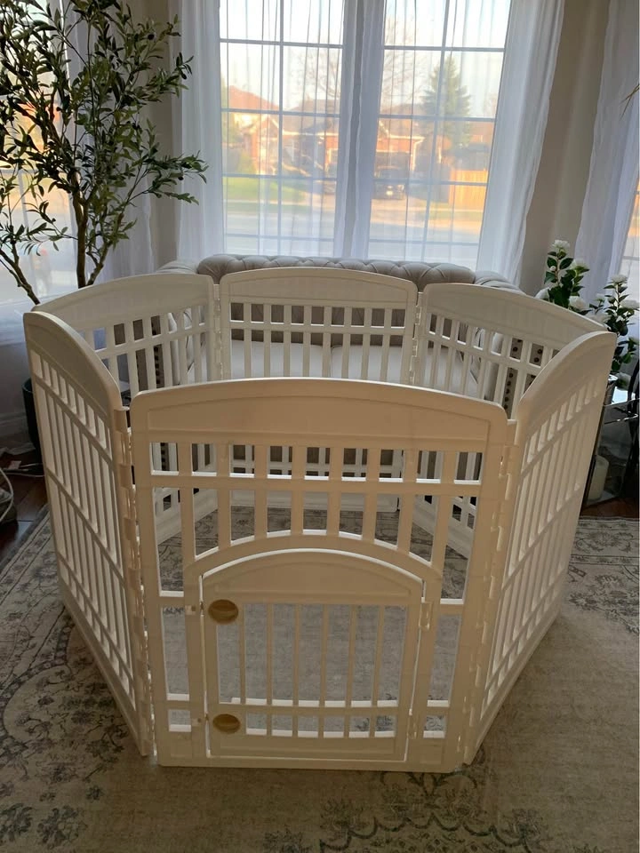 BRAND NEW 34” IRIS 8-Panel Dog Playpen w/ Door - photo 2