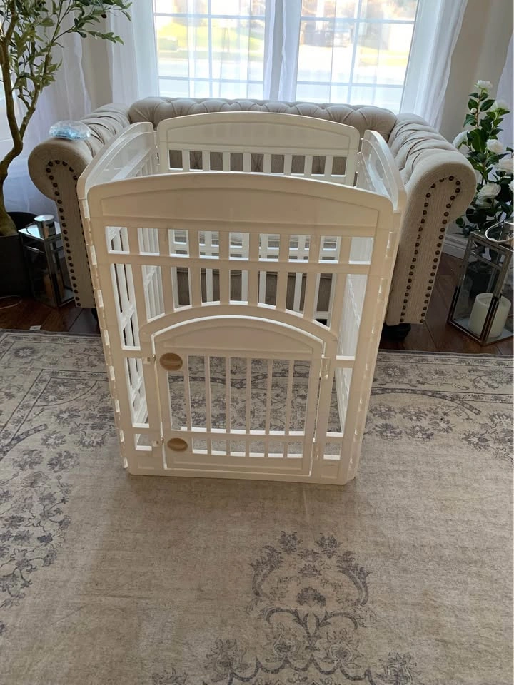 BRAND NEW 34” IRIS 8-Panel Dog Playpen w/ Door - photo 3