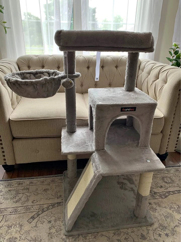 🏡 FEANDREA 38” Cat Tree with Hammock & Condo – Brand New