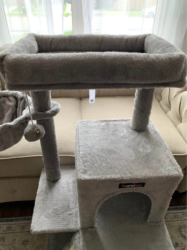 🏡 FEANDREA 38” Cat Tree with Hammock & Condo – Brand New - photo 4