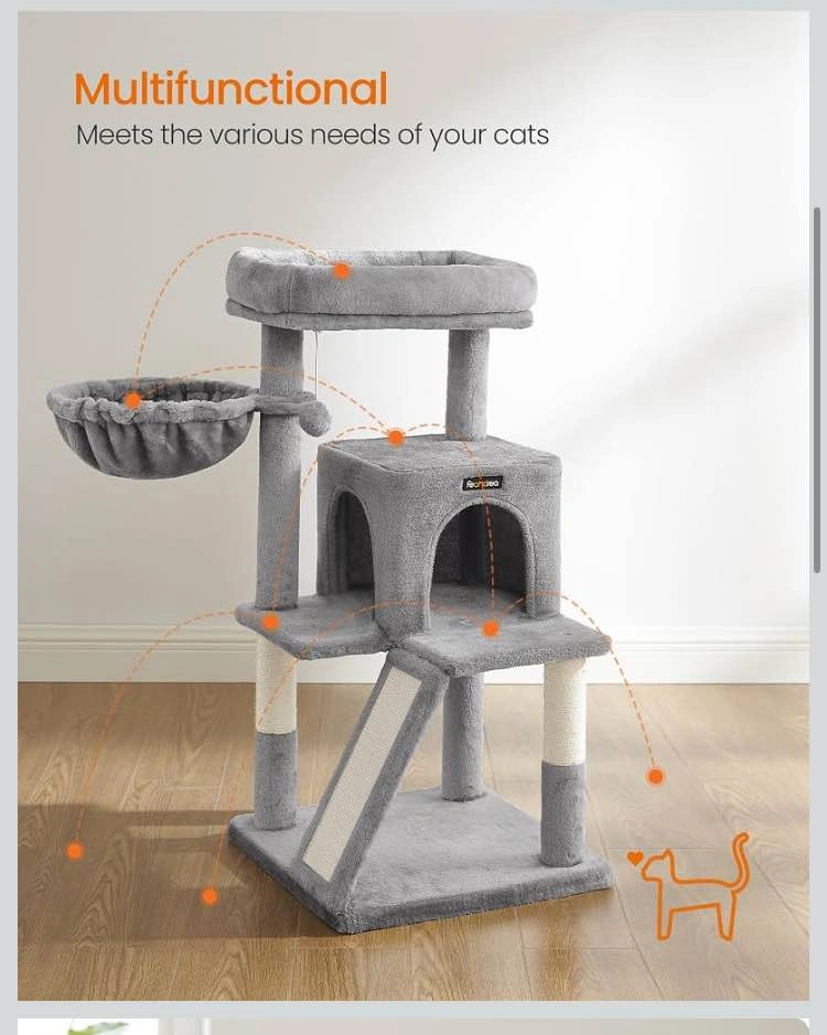 🏡 FEANDREA 38” Cat Tree with Hammock & Condo – Brand New - photo 5