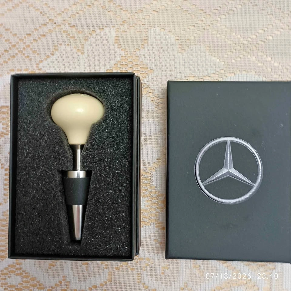 Collectable Mercedes-Benz wine stoper