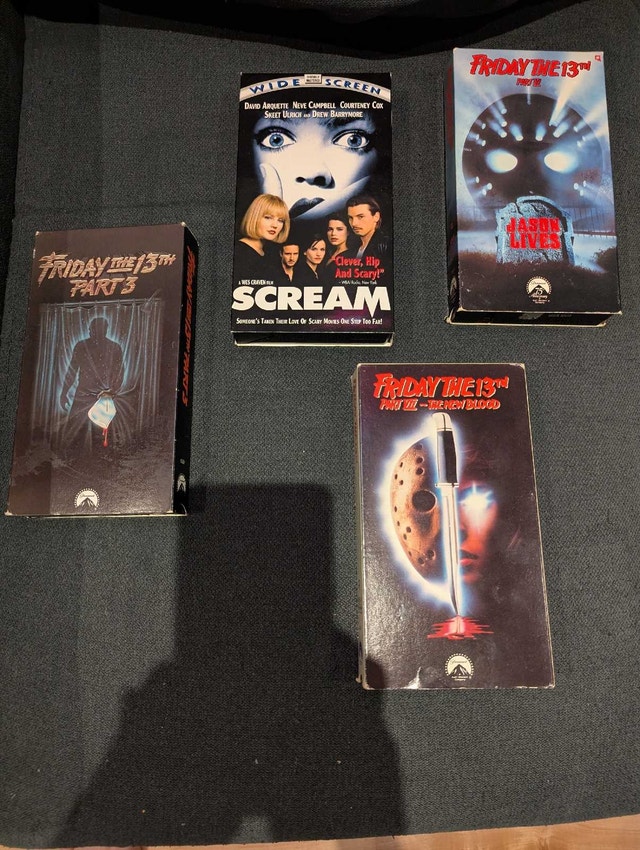 Friday the 13th and Scream VHS Collection